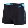 Badeanzug Speedo Boom Splice Aquashort Schwarz Türkis Blau