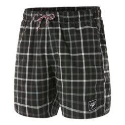 Badehose Speedo Check Leisure 16" Weiß/grau/schwarz