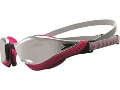 Speedo Fastskin Pure Focus Mirror Schwimmbrille - Silver-psycho Red/black-chrome