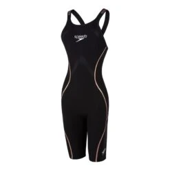 Speedo Fastskin LZR Pure Intent Closedback Kneeskin Damen Badeanzug Schwarz/gelb