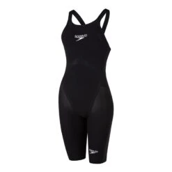 Speedo Fastskin LZR Pure Valor Openback Kneeskin Damen Badeanzug Schwarz