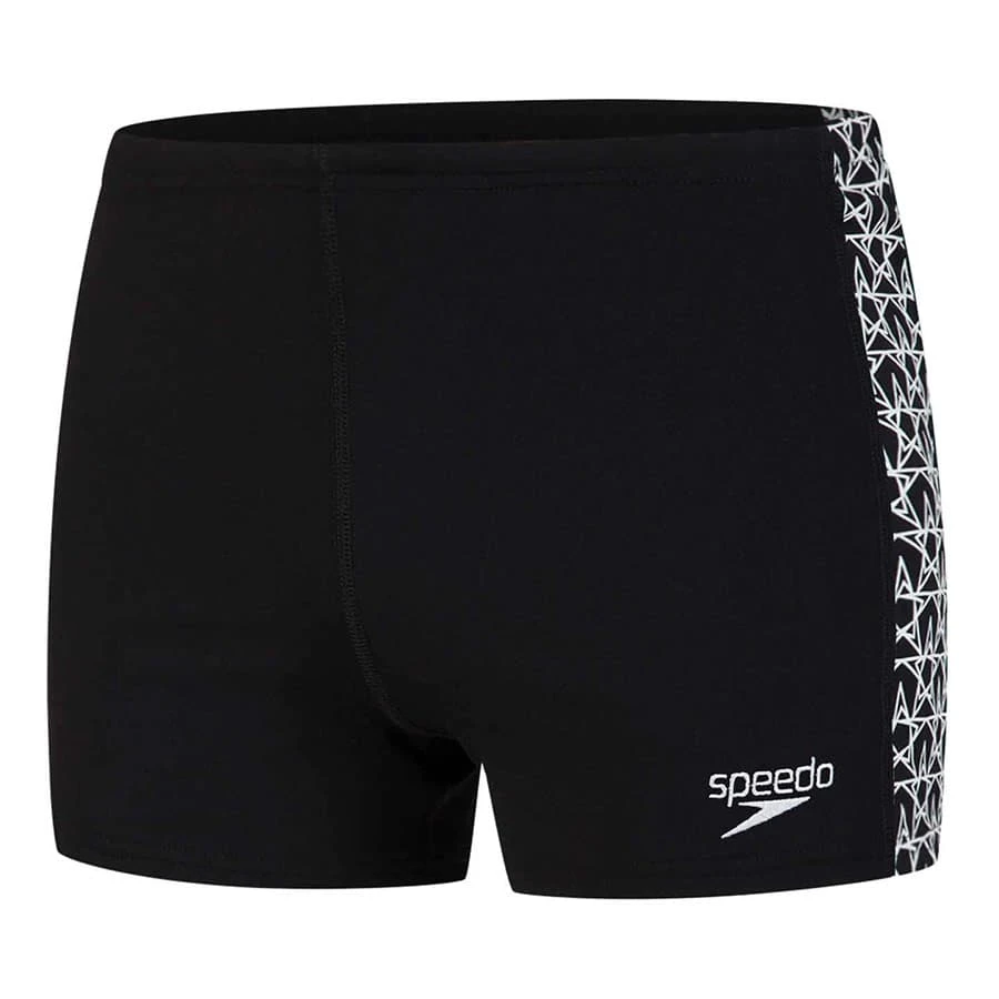 Speedo BoomStar Splice Aquashort Badehose Schwarz/weiß 3 Speedo BoomStar Splice Aquashort Badehose Schwarz/weiß