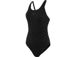 Speedo Boomstar Allover Badeanzug Muscleback - Endurance10 - 38 Black/oxid Grey