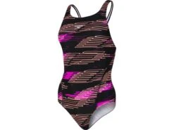 Speedo Allover Badeanzug Recordbreaker - Eco EnduraFlex - 36 Black/purple