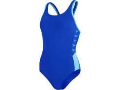 Speedo Boom Logo Splice Muscleback Badeanzug Endurance+ - 34 Blue/blue