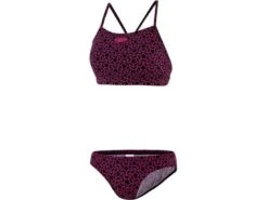 Speedo Boomstar Allover Thinstrap Schwimmbikini Endurance10 - 34 Black/pink