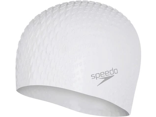 Speedo Bubble Active + Silikon Badekappe - White 3 Speedo Bubble Active + Silikon Badekappe - White
