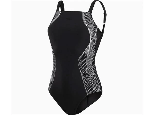Speedo CrystallLux Printed Shaping Badeanzug Shape Comprex - 42 Black/white 3 Speedo CrystallLux Printed Shaping Badeanzug Shape Comprex - 42 Black/white