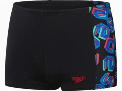 Speedo Digi Allover Aquashort Jungen Badehose Eco Endurance+ - 140 Black/red