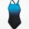 Speedo Digital Placement Badeanzug Medalist - Eco Endurance+ - 42 Black/blue