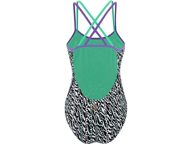 Speedo ElectricStripe Allover Badeanzug Double Crossback - Endurance+ - 32 Black/white 4 Speedo ElectricStripe Allover Badeanzug Double Crossback - Endurance+ - 32 Black/white – Bild 2