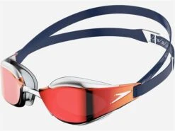 Speedo Fastskin Hyper Elite Mirror Schwimmbrille Junior - White/blue