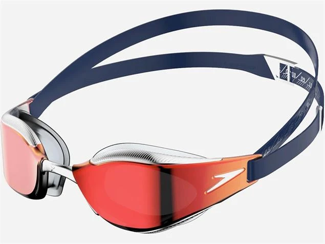 Speedo Fastskin Hyper Elite Mirror Schwimmbrille Junior - White/blue 3 Speedo Fastskin Hyper Elite Mirror Schwimmbrille Junior - White/blue