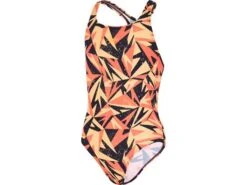 Speedo Hyperboom Allover Mädchen Badeanzug Medalist - Endurance10 - 116 Navy/red