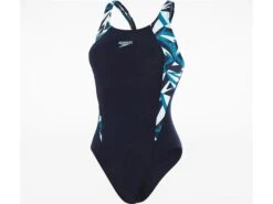 Speedo Hyperboom Splice Badeanzug Muscleback - Eco Endurance+ - 36 Navy/blue