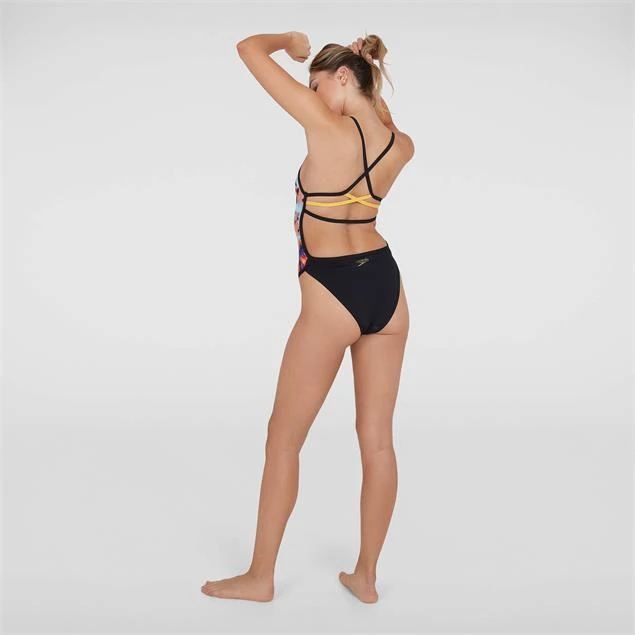 Speedo JungleBeast Placement Badeanzug Ribbonback - Endurance+ - 34 Black/orange 6 Speedo JungleBeast Placement Badeanzug Ribbonback - Endurance+ - 34 Black/orange – Bild 4