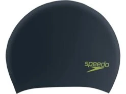 Speedo Long Hair Junior Silikon Badekappe - Black