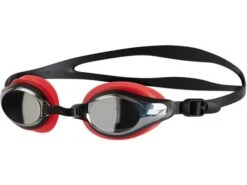 Speedo Mariner Supreme Mirror Schwimmbrille - Lava Red-black/chrome