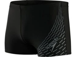 Speedo Medley Logo Jungen Aquashort Badehose Eco EnduraFlex - 152 Black/grey