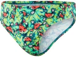 Speedo Melon Mayhem Allover 5cm Brief Badehose Endurance+ - 6 Pink/green