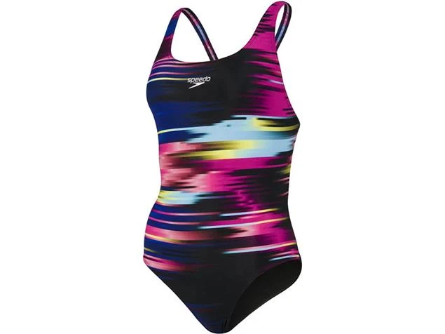 Speedo Placement Digital Powerback Badeanzug Endurance+ - 34 Black/purple 3 Speedo Placement Digital Powerback Badeanzug Endurance+ - 34 Black/purple