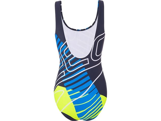 Speedo Placement U-Back Badeanzug Endurance10 - 34 Navy/bondi Blue/fluo Yellow 4 Speedo Placement U-Back Badeanzug Endurance10 - 34 Navy/bondi Blue/fluo Yellow – Bild 2