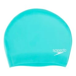 Speedo Long Hair Badekappe Blau Grün