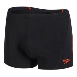 Badeanzug Speedo Essential Splice Aquashort Schwarz Rot