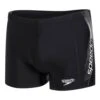 Badeanzug Speedo Sports Logo Aquashort Schwarz Weiß