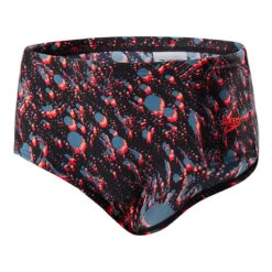 Speedo Paintblast Allover 12cm Kurzer Schwarzer Kinder Badeanzug