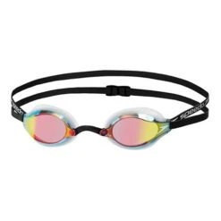 Speedo Fastskin Speedsocket 2 Mirror Schwimmbrille Weiß/schwarz Mit Verspiegelten Gläsern