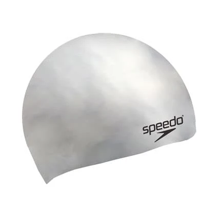 Schwimmkappe Speedo Plain Moulded Grau/silber 3 Schwimmkappe Speedo Plain Moulded Grau/silber