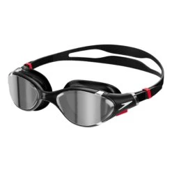 Speedo Biofuse 2.0 Schwimmbrille Schwarz/rot Mit Grauen Verspiegelten Gläsern