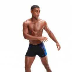 Speedo Eco Endurance+ Splice Aquashort Badehose Marineblau/schwarz/weiß