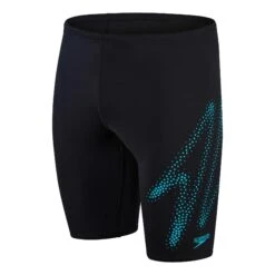 Speedo Hyper Boom Placement Badehose Schwarz/hellblau
