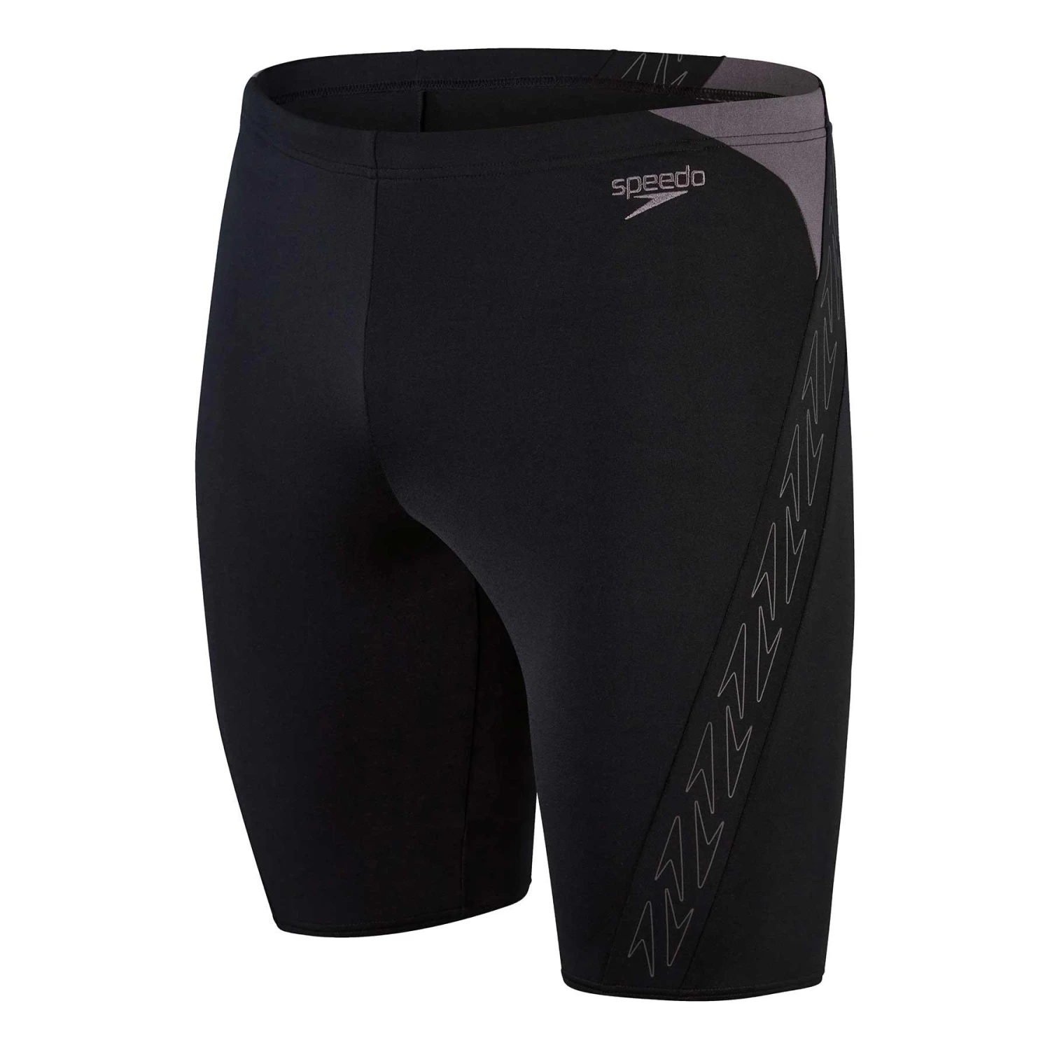 Speedo Hyper Boom Splice Badehose Schwarz/grau 3 Speedo Hyper Boom Splice Badehose Schwarz/grau
