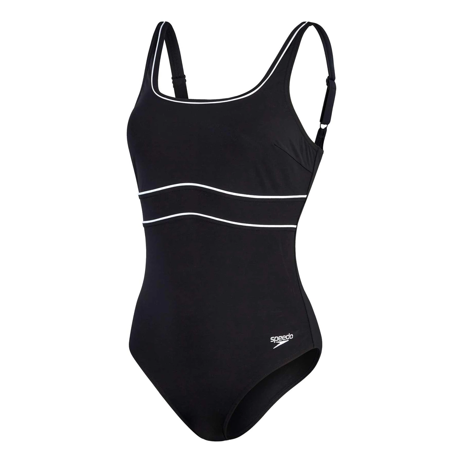Speedo New Contour Eclipse Damen Badeanzug Schwarz/weiß 3 Speedo New Contour Eclipse Damen Badeanzug Schwarz/weiß
