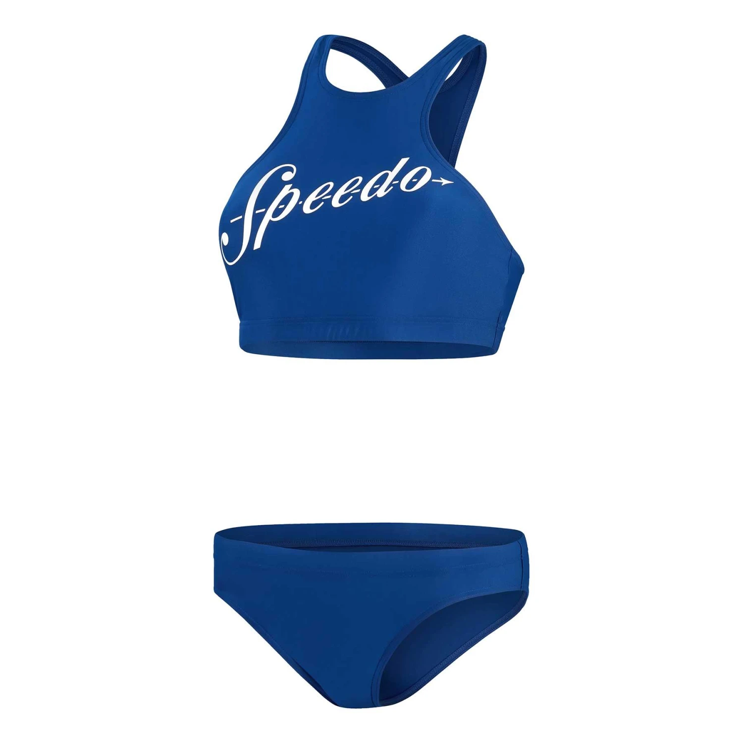 Speedo Logo Volley Damen Bikini Marineblau/weiß 3 Speedo Logo Volley Damen Bikini Marineblau/weiß