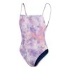 Speedo Printed Thinstrap Adjustable Damen Badeanzug Pastelllila/rot-orange/weiß -Speedo Verkaufsgeschäft so 8 00309414496 001