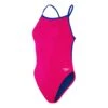 Speedo Solid VBack Damen Badeanzug Fuchsia/elektrisch-blau -Speedo Verkaufsgeschäft so 8 00317915502 001