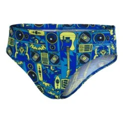 Speedo Allover Jungen Badehose Blau/gelb/schwarz