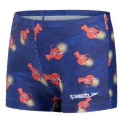 Speedo Digital Allover Jungen Badehose Blau/orange