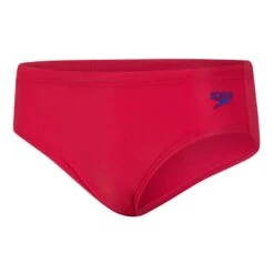 Speedo Essential Logo 6.5cm Brief Jungen Badehose Rot/blau