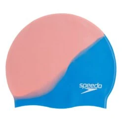Speedo Multi Colour Silicone Schwimmkappe Blau/rosa