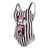 Badeanzug Speedo Minnie Placement U Back Schwarz/weiß/rot Damen