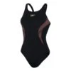 Speedo Placement Muscleback Damen Badeanzug Schwarz/weiß -Speedo Verkaufsgeschäft so 8 08694h022 001