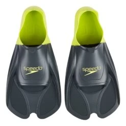 Flossen Speedo Training Fin Grau/Limettengrün