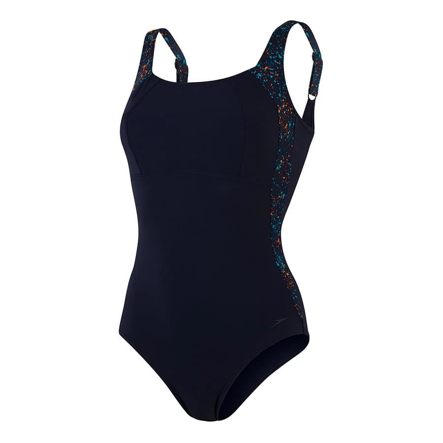 Speedo Speedo LunaLustre Printed Damen Badeanzug Blau 3 Speedo Speedo LunaLustre Printed Damen Badeanzug Blau