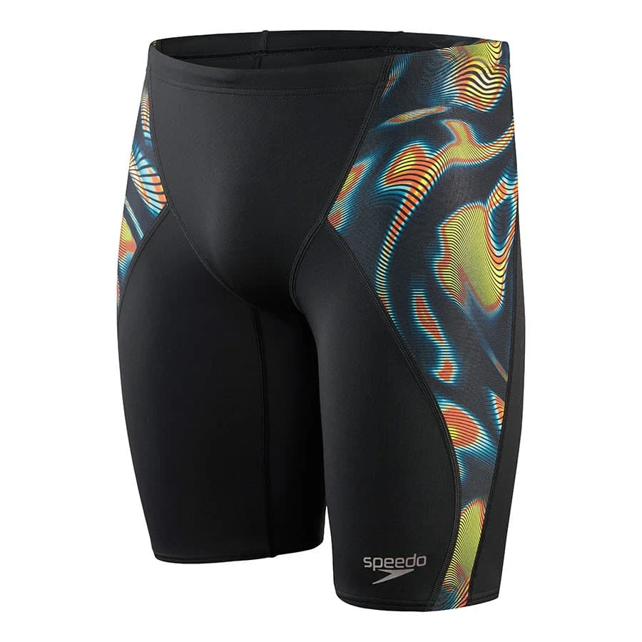 Speedo Allover Digital V-Cut Badehose Schwarz/grün/blau 3 Speedo Allover Digital V-Cut Badehose Schwarz/grün/blau