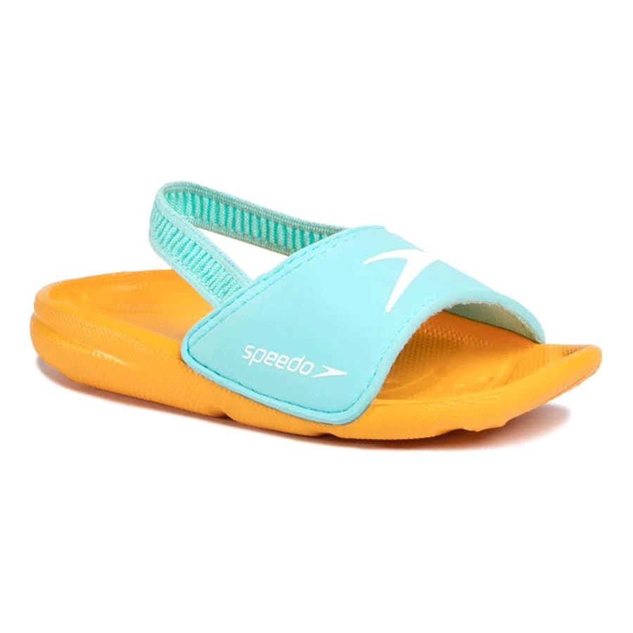 Speedo Learn To Swim Kinder Badesandalen Orange/blau 3 Speedo Learn To Swim Kinder Badesandalen Orange/blau